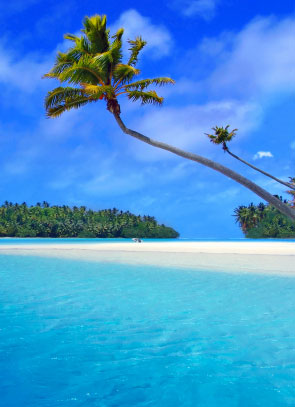 photo of Aitutaki lagoon